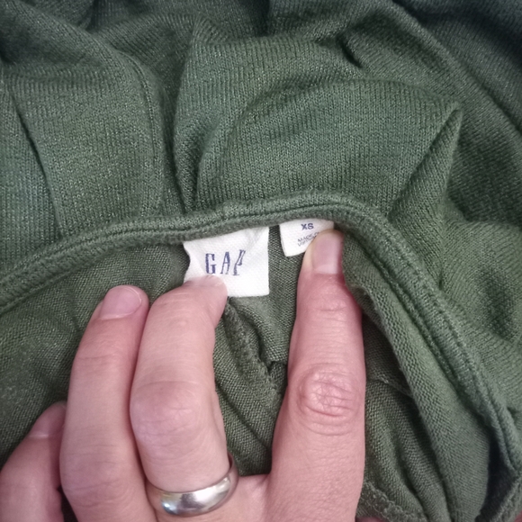 GAP Green A-Line Mini Dress Casual Crew Neck - Picture 2 of 3